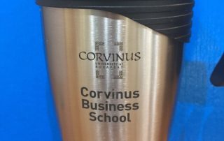 Corvinus fém kulacs